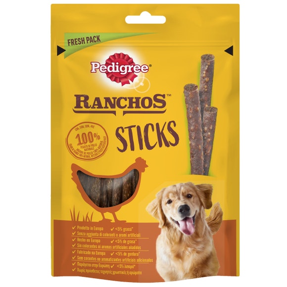Pedigree® Ranchos Sticks Λιχουδιές Σκύλου με Κοτόπουλο (4 τμχ) 60g