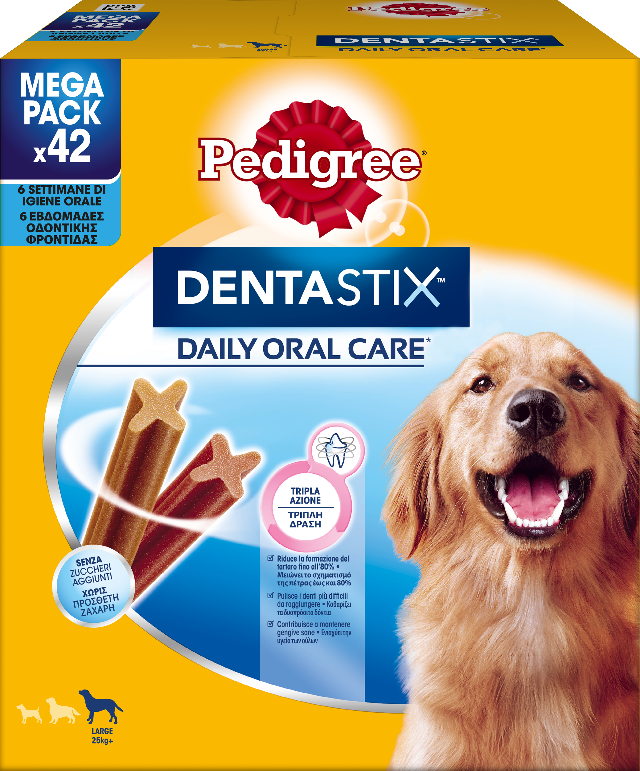 Pedigree® Dentastix™ Large Οδοντική Φροντίδα Σκύλου (21 τμχ) 6x270g